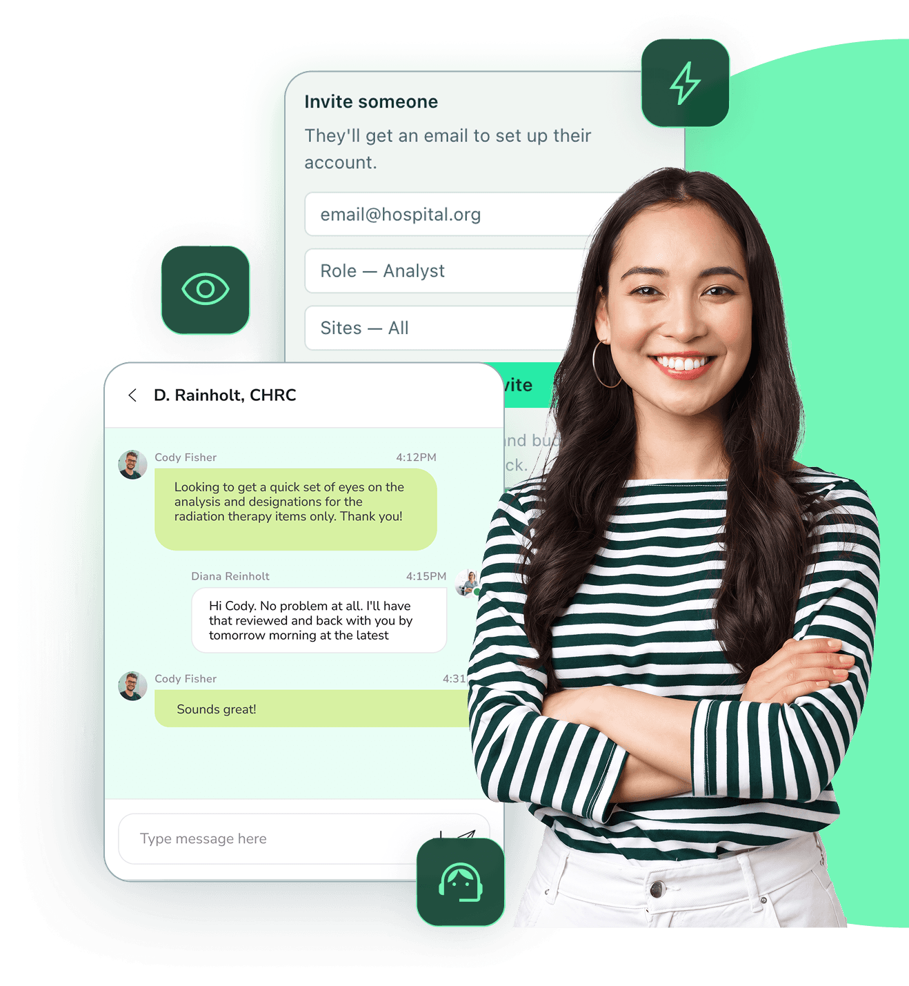 A Trace Clinical support specialist